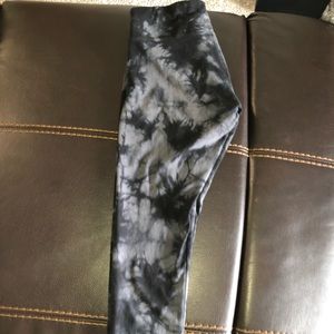 Calvin Klein black tie dye leggings
